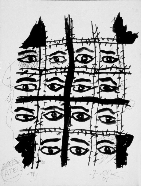 15 yeux en rectangle (atel), 1971 — José García Tella