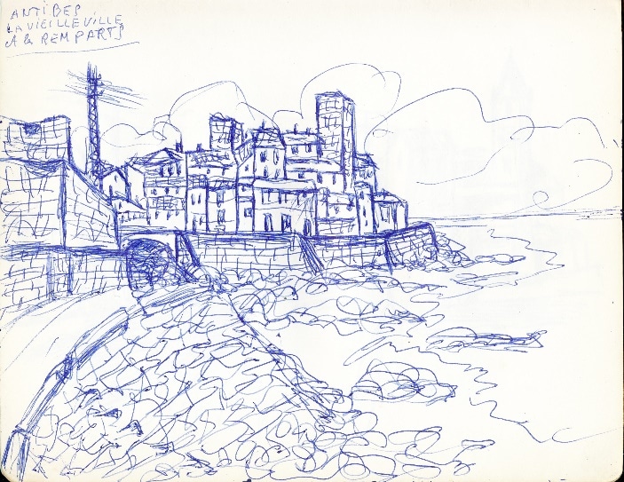 Antibes, La vieille ville, Les Remparts — José García Tella