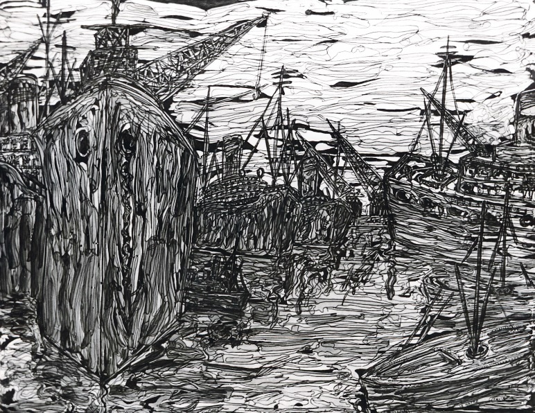 Le bassin du Havre, 1961 — José García Tella