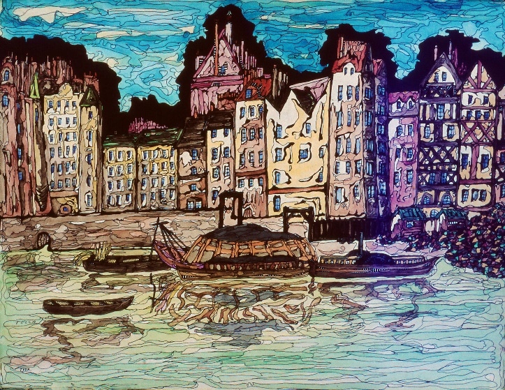 Paris 1835 (quai de la grêve hôtel de ville), 1974 — José García Tella