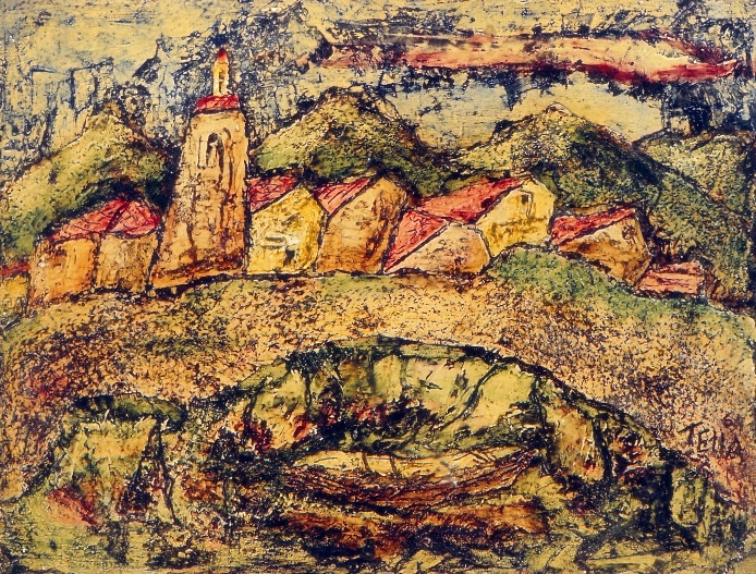 Village avec barque(Cadaqués), 1964 — José García Tella