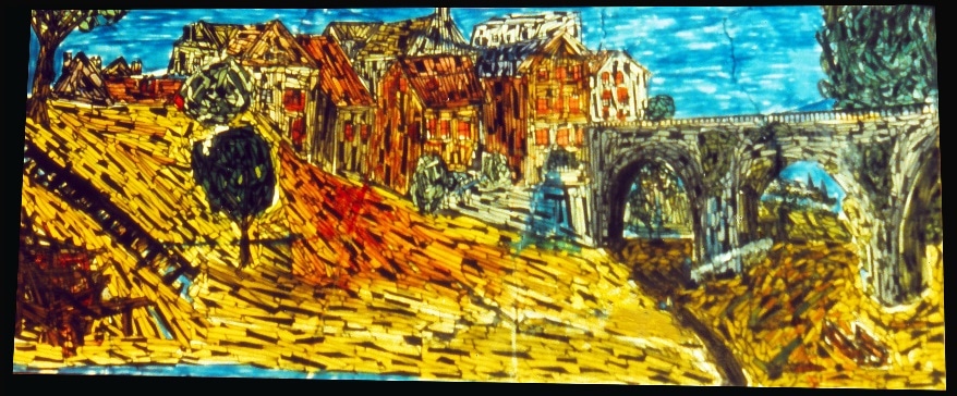 Village en France, c. 1975 — José García Tella