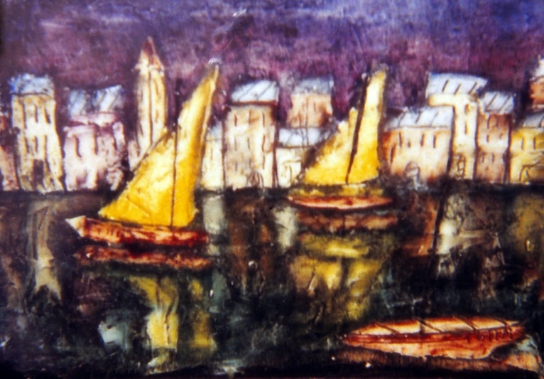 Voiliers et maisons, c. 1970 — José García Tella